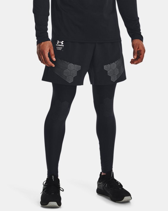 Men's UA ArmourPrint Woven Shorts, Black, pdpMainDesktop image number 0